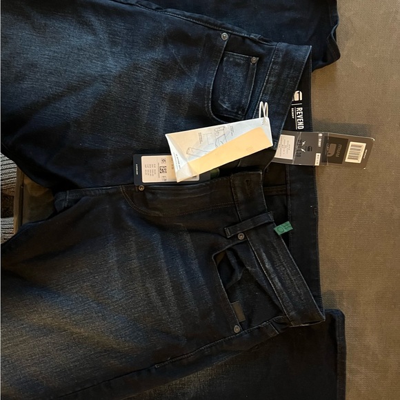 Mens brand new jeans raw skinny dark blue with tags g star - Picture 5 of 7